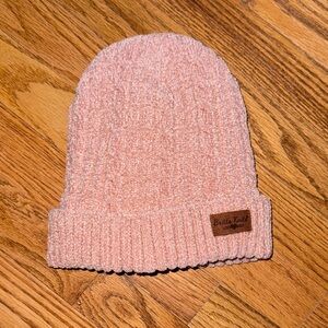 Cozy Pink Chenille Beanie